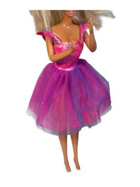 2000 Barbie Flying Butterfly Doll Dress Pink Purple Dress Only